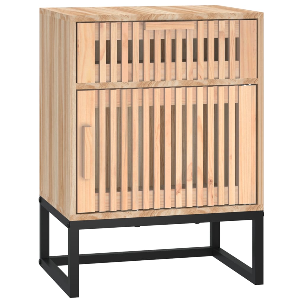 Comodini 2 pz 40x30x55,5 cm Legno Multistrato e Ferro - homemem39