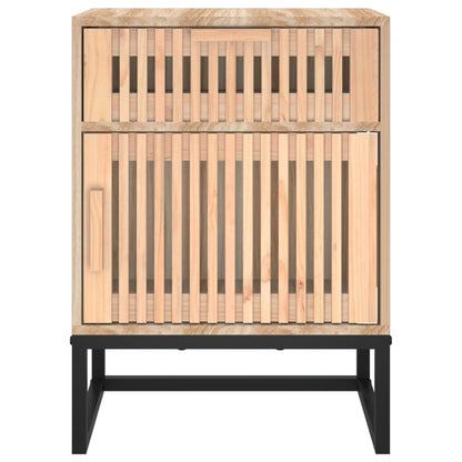 Comodini 2 pz 40x30x55,5 cm Legno Multistrato e Ferro - homemem39