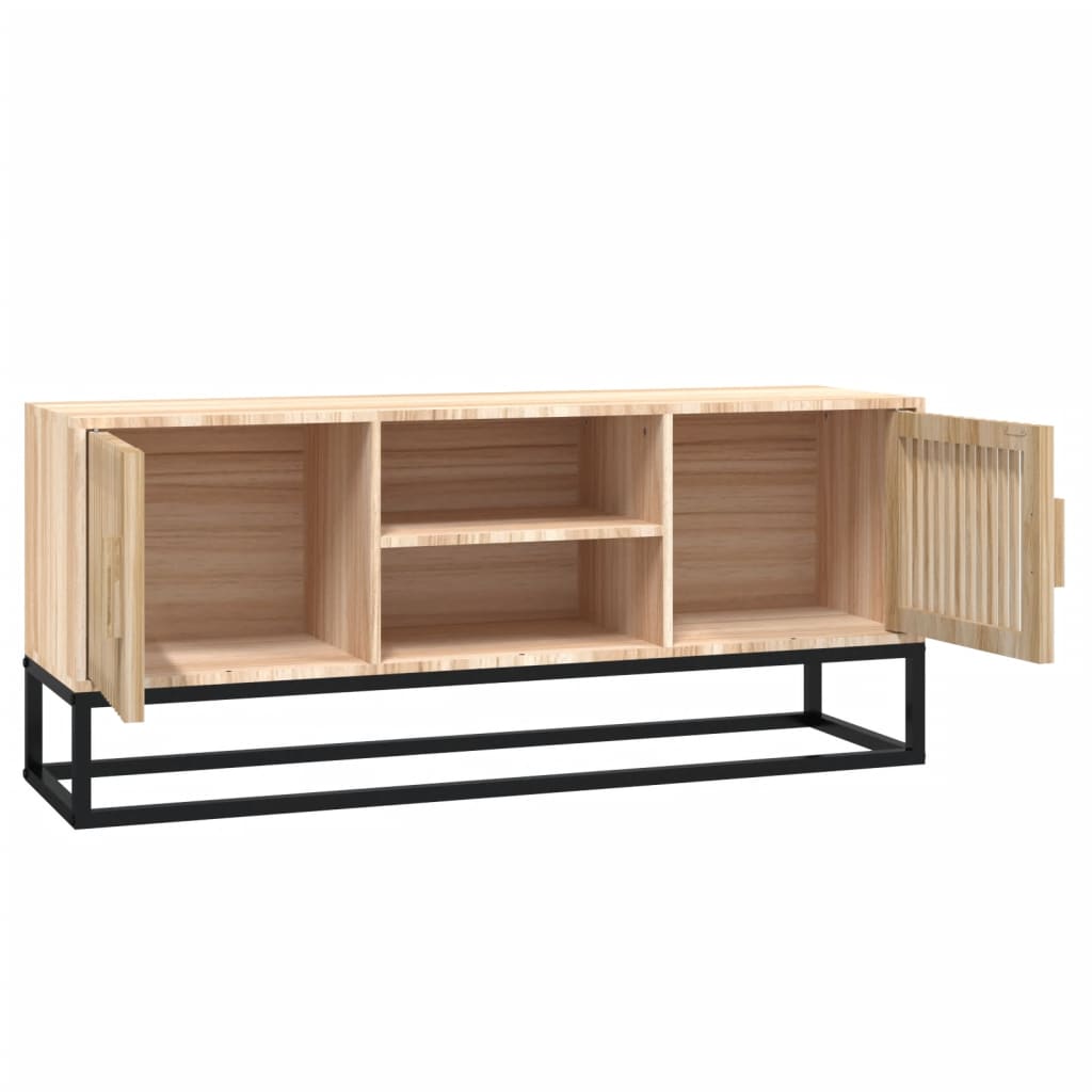 Mobile Porta TV 105x30x45 cm in Legno Multistrato e Ferro - homemem39