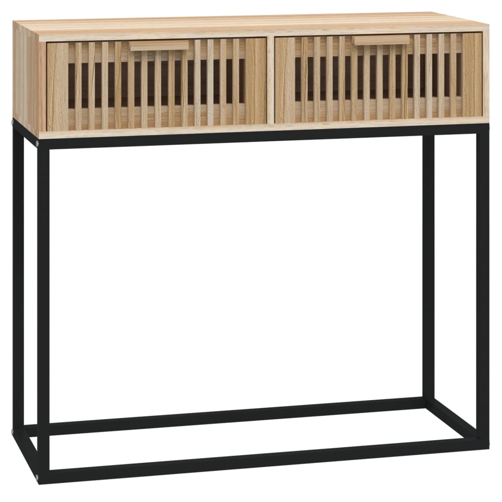 Tavolino Consolle 80x30x75 cm Legno Multistrato e Ferro - homemem39