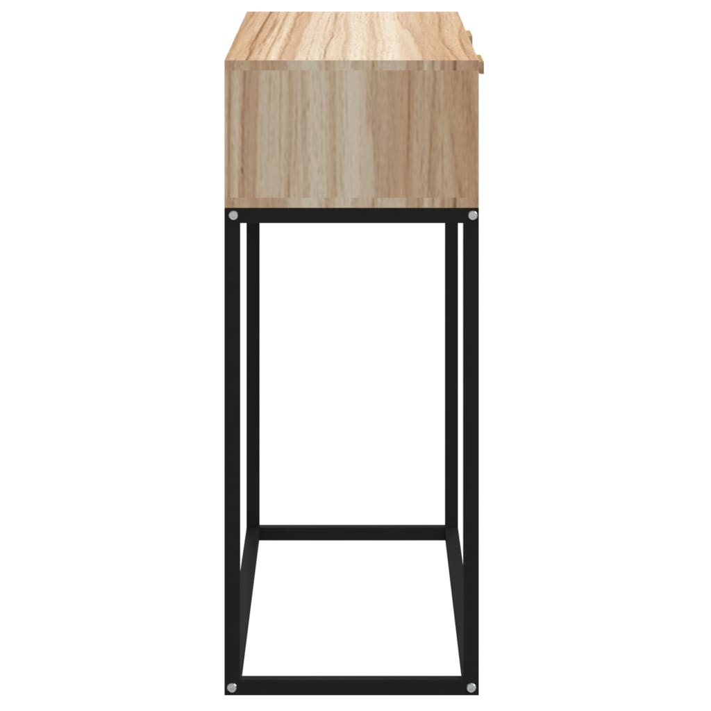 Tavolino Consolle 80x30x75 cm Legno Multistrato e Ferro | homemem39