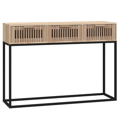 Tavolino Consolle 105x30x75 cm Legno Multistrato e Ferro | homemem39