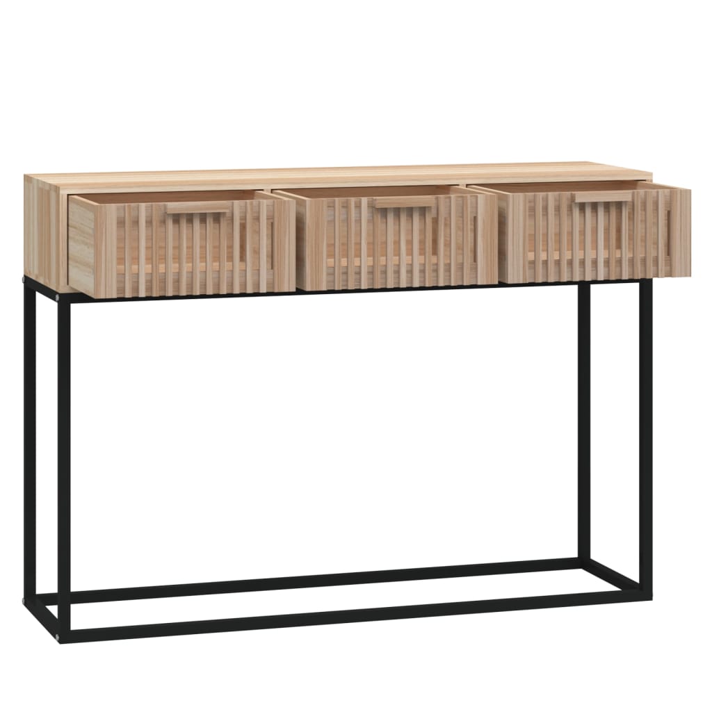Tavolino Consolle 105x30x75 cm Legno Multistrato e Ferro | homemem39