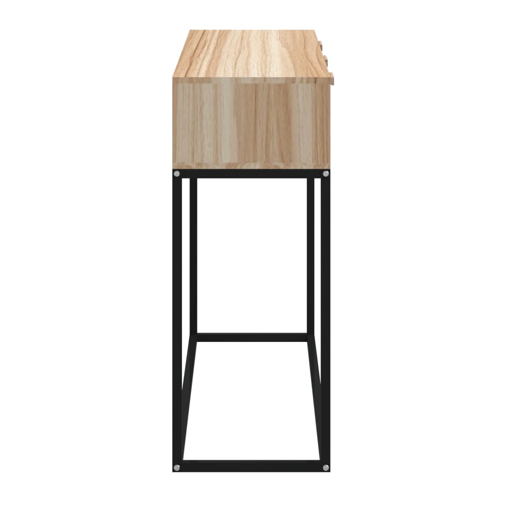 Tavolino Consolle 105x30x75 cm Legno Multistrato e Ferro | homemem39
