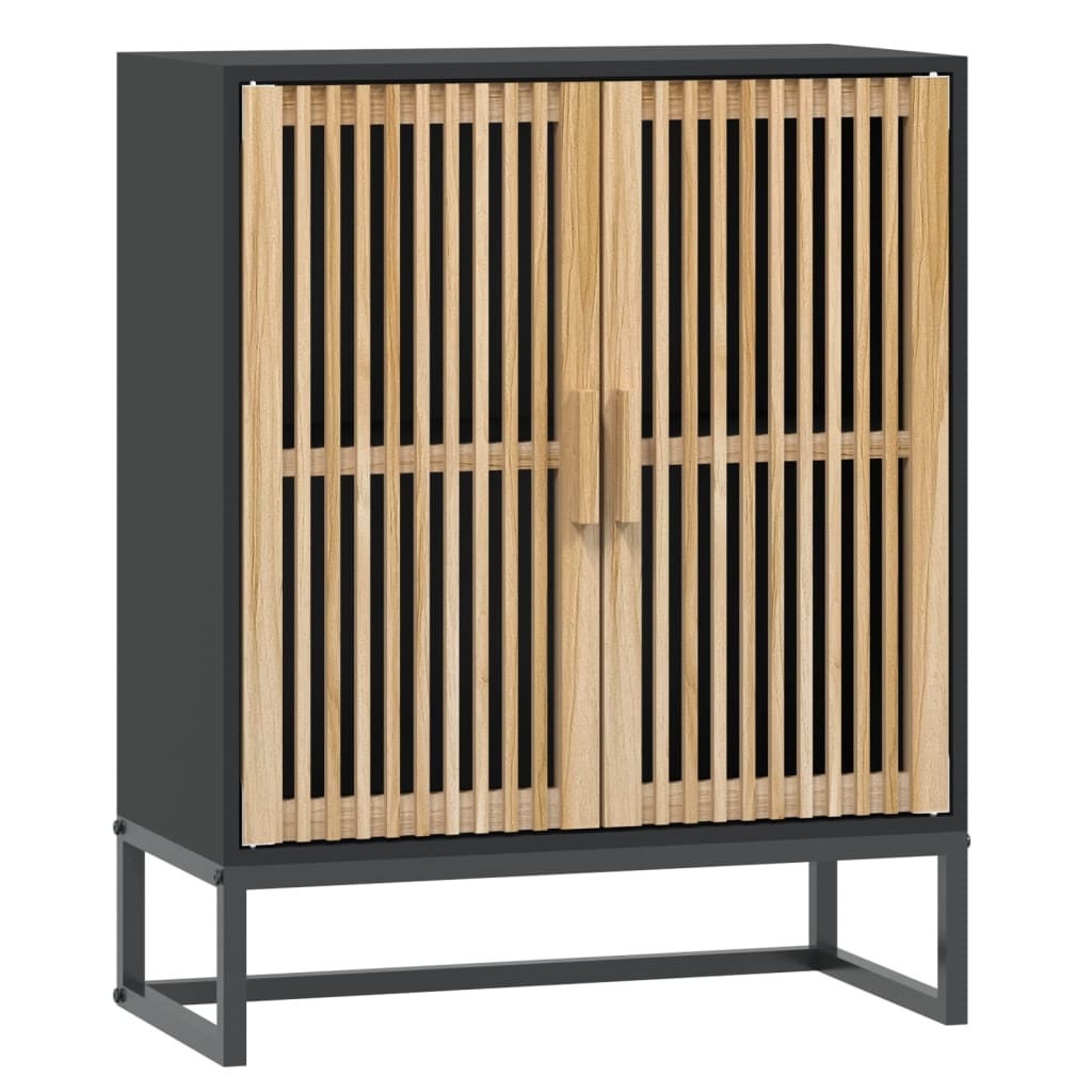 Black Sideboard 60x30x75 cm in Multilayer Wood