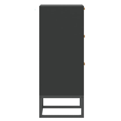 Credenza Nera 60x30x75 cm in Legno Multistrato