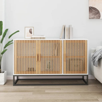 Credenza Bianca 105x30x65 cm in Legno Multistrato - homemem39