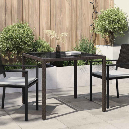 Tavolo da Giardino Marrone 90 x 90 x 75 cm polyrattan