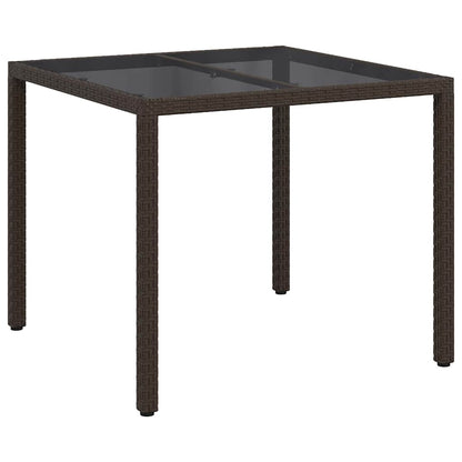 Tavolo da Giardino Marrone 90 x 90 x 75 cm polyrattan
