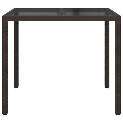 Tavolo da Giardino Marrone 90 x 90 x 75 cm polyrattan