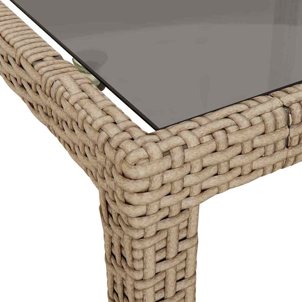 Tavolo da Giardino Beige 90 x 90 x 75 cm polyrattan
