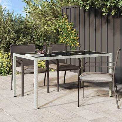 Tavolo da Pranzo da Giardino Bianco 150 x 90 x 75 cm polyrattan