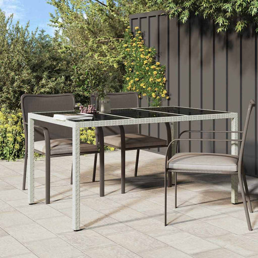 Tavolo da Pranzo da Giardino Bianco 150 x 90 x 75 cm polyrattan