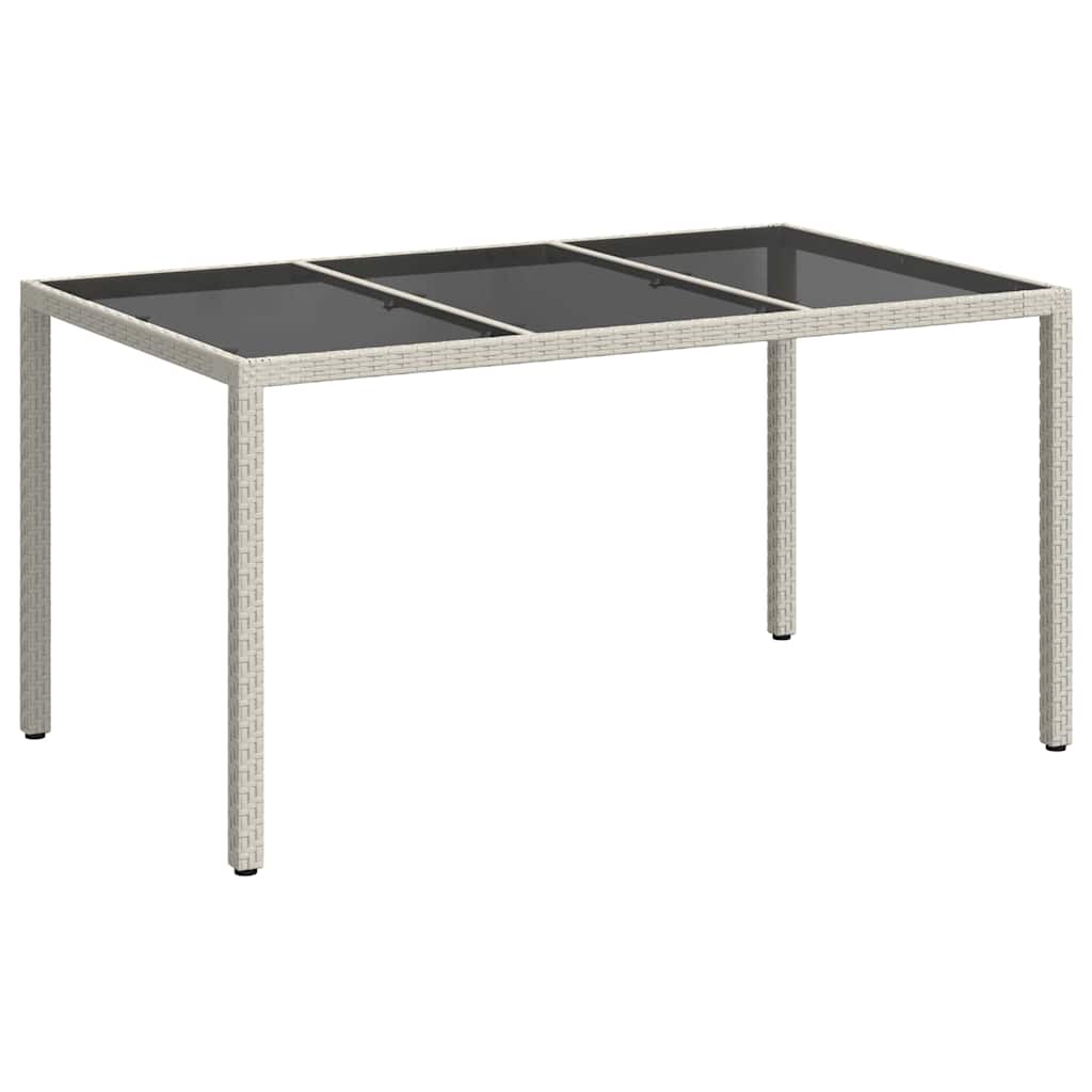 Tavolo da Giardino Bianco 150 x 90 x 75 cm polyrattan | homemem39