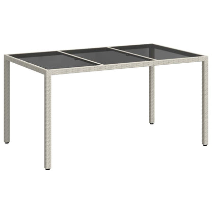 Tavolo da Giardino Bianco 150 x 90 x 75 cm polyrattan | homemem39