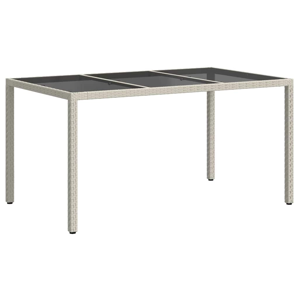 Tavolo da Giardino Bianco 150 x 90 x 75 cm polyrattan