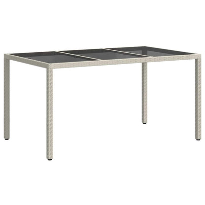 Tavolo da Giardino Bianco 150 x 90 x 75 cm polyrattan