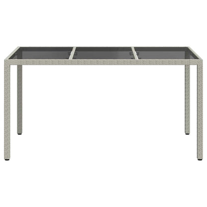 Tavolo da Giardino Bianco 150 x 90 x 75 cm polyrattan