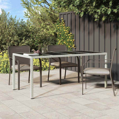 Tavolo da Pranzo da Giardino Bianco 190 x 90 x 75 cm polyrattan