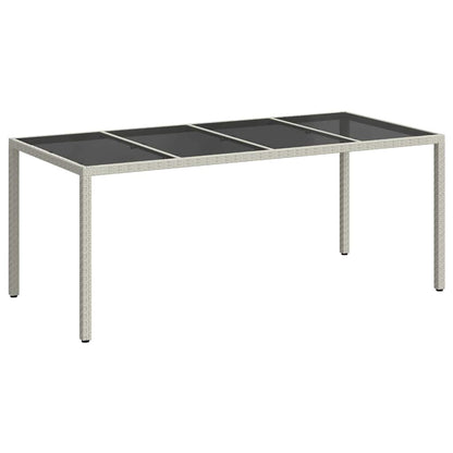 Tavolo da Giardino Bianco 190 x 90 x 75 cm polyrattan | homemem39