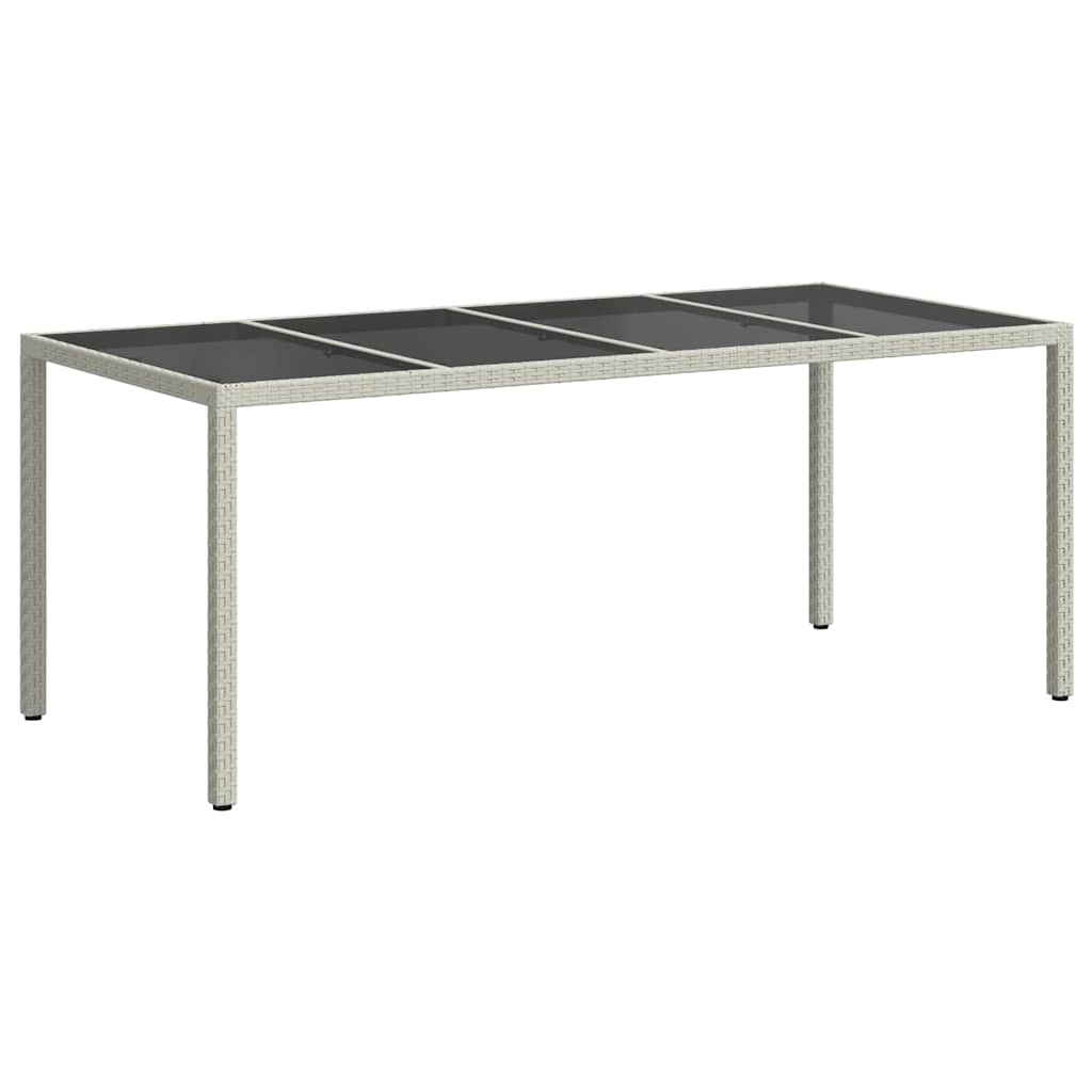 Tavolo da Giardino Bianco 190 x 90 x 75 cm polyrattan