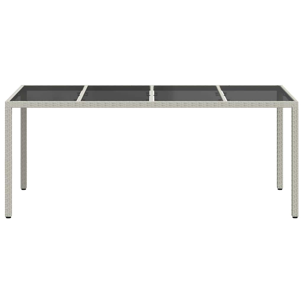 Tavolo da Pranzo da Giardino Bianco 190 x 90 x 75 cm polyrattan