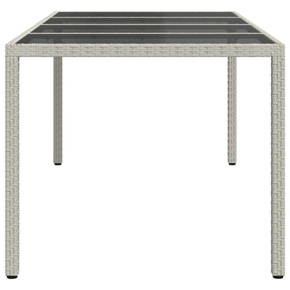 Tavolo da Pranzo da Giardino Bianco 190 x 90 x 75 cm polyrattan
