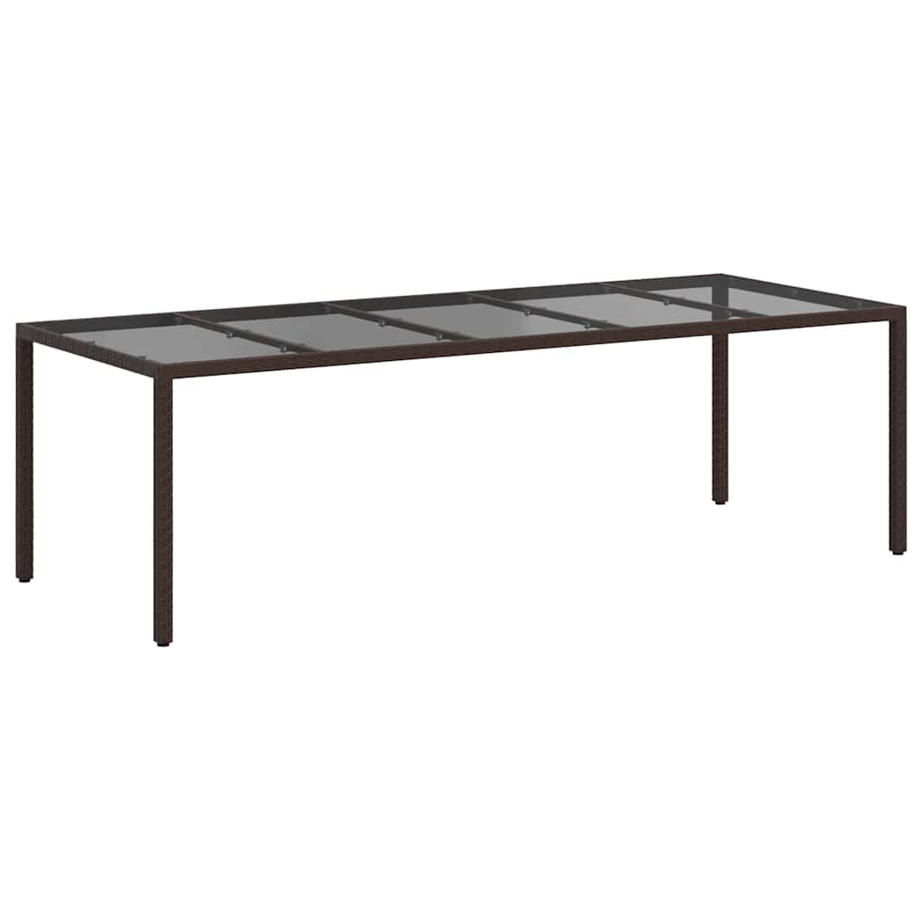 Tavolo da Giardino Marrone 250 x 100 x 75 cm polyrattan