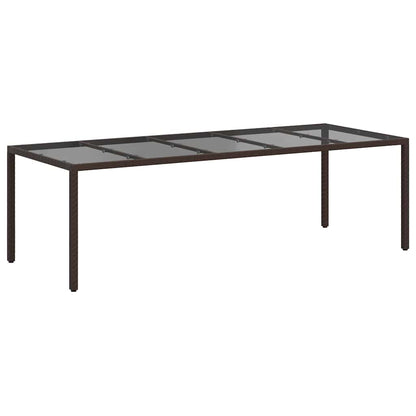 Tavolo da Giardino Marrone 250 x 100 x 75 cm polyrattan