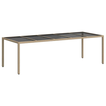 Tavolo da Giardino Beige 250 x 100 x 75 cm polyrattan