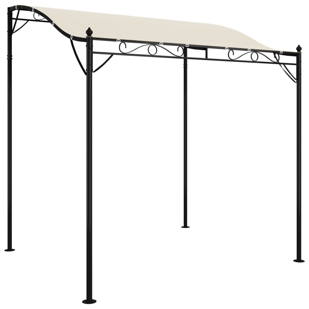 Tettoia Crema 2x2,3 m 180 g/m² Tessuto e Acciaio | homemem39