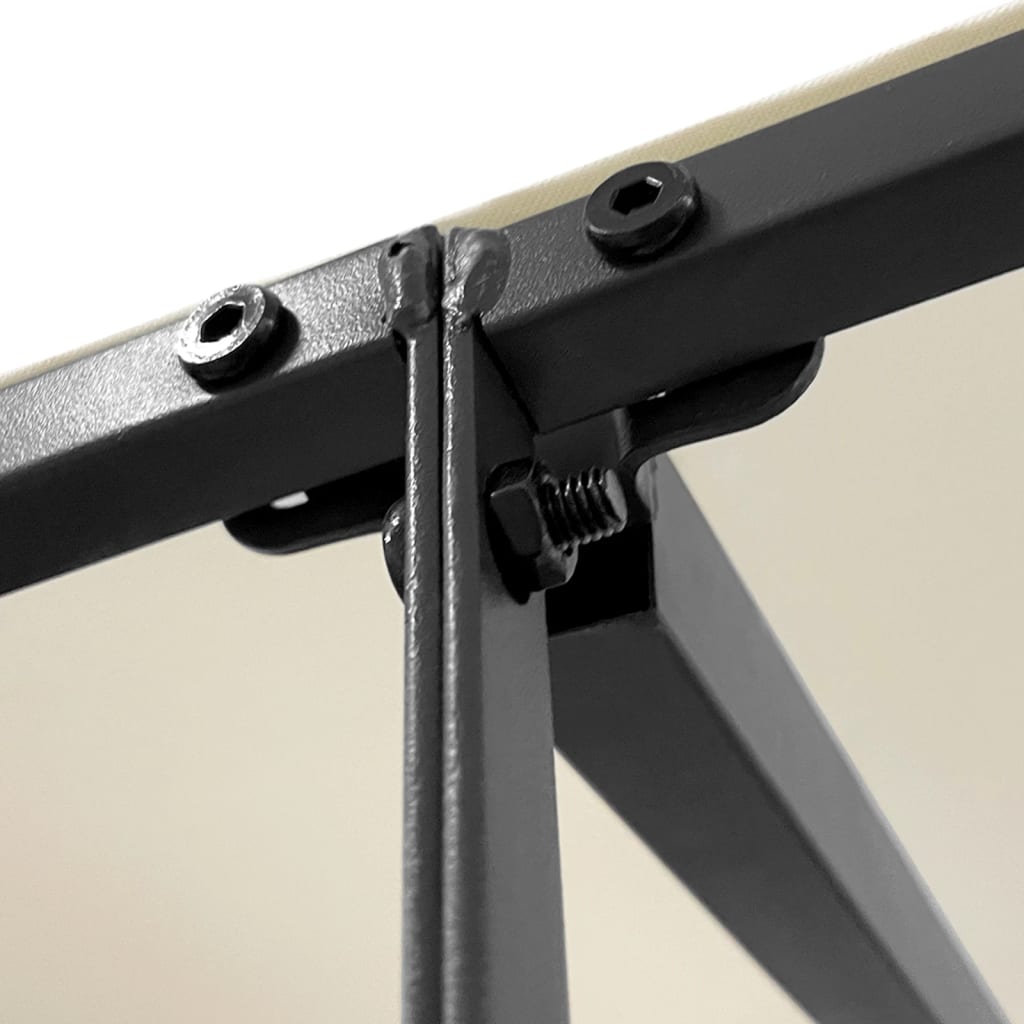 Tettoia Crema 2x2,3 m 180 g/m² Tessuto e Acciaio | homemem39