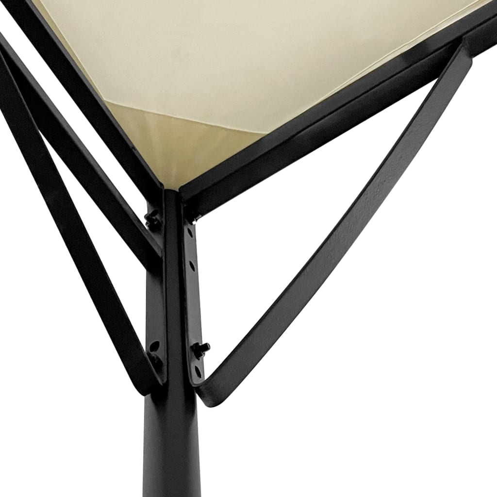 Tettoia Crema 2x2,3 m 180 g/m² Tessuto e Acciaio | homemem39