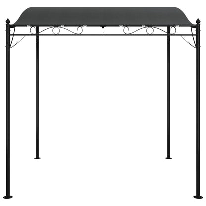 Tettoia Antracite 2x2,3 m 180 g/m² Tessuto e Acciaio