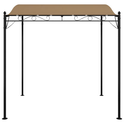Tettoia Tortora 2x2,3 m 180 g/m² Tessuto e Acciaio | homemem39