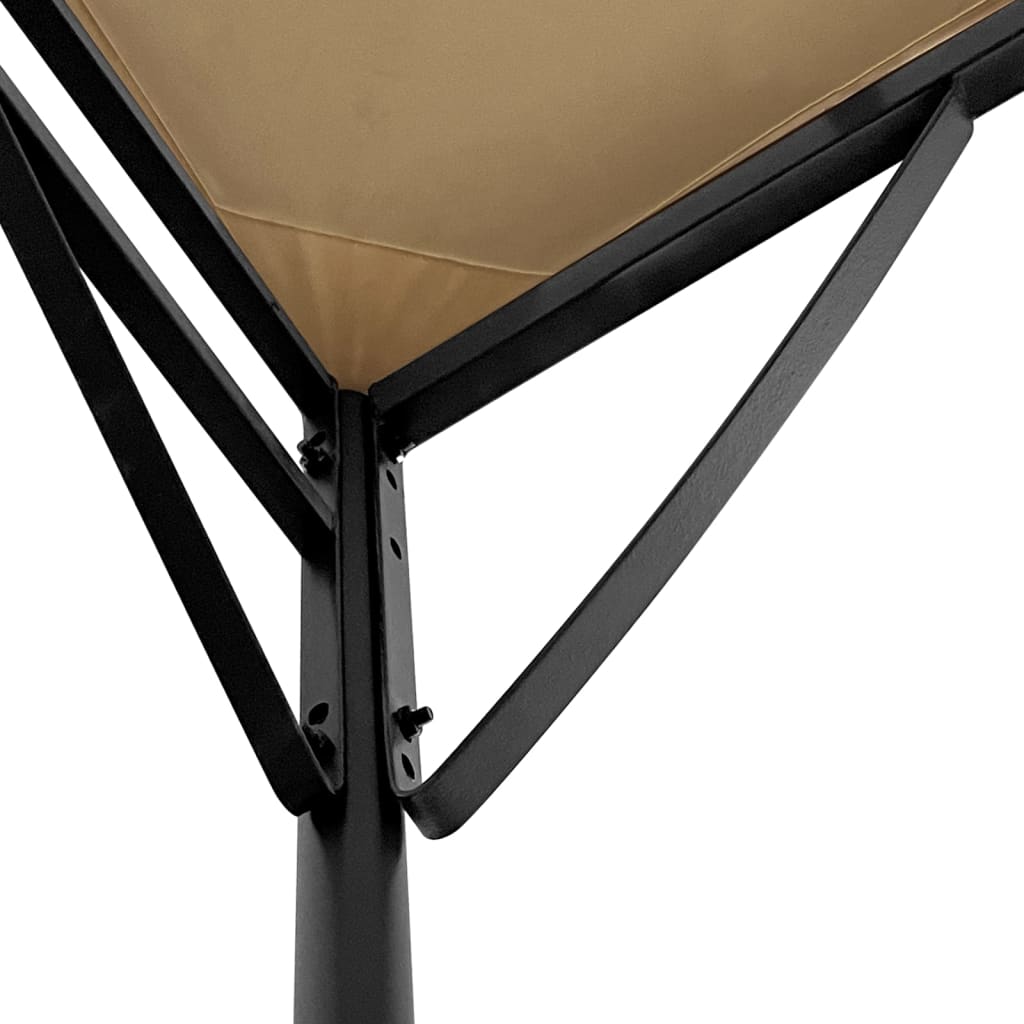 Tettoia Tortora 2x2,3 m 180 g/m² Tessuto e Acciaio | homemem39