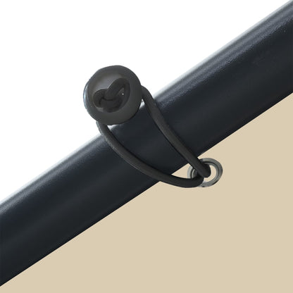 Tenda a Baldacchino Beige 3x3 m in Acciaio e Tessuto - homemem39