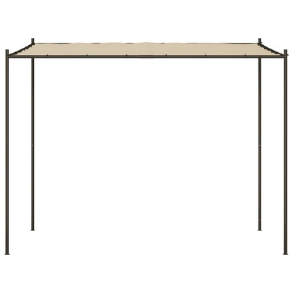 Gazebo Beige 3x3 m 180 g/m² Tessuto e Acciaio - homemem39