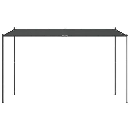 Gazebo Antracite 4x4 m 180 g/m² Tessuto e Acciaio - homemem39