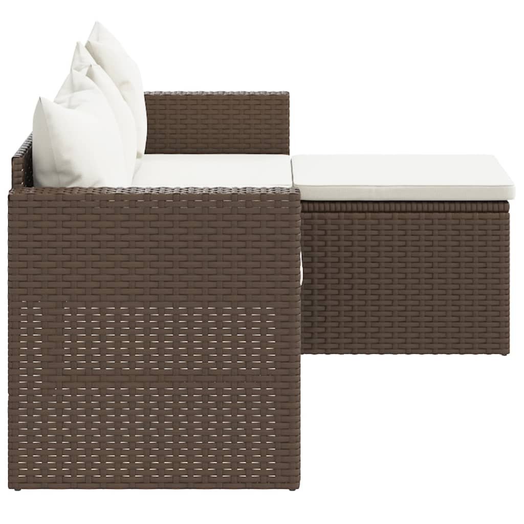 Set Mobili da Giardino Marrone in Polyrattan | homemem39