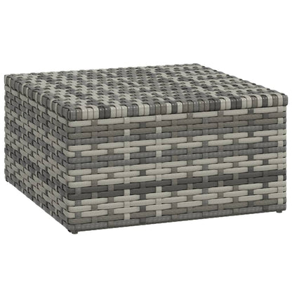 Set Divani da Giardino 3 pz con Cuscini in Polyrattan Grigio - homemem39