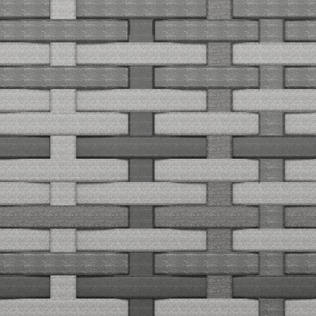 Divani Centrali da Giardino con Cuscini 2pz Polyrattan Grigio - homemem39