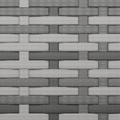 Divani Centrali da Giardino con Cuscini 2pz Polyrattan Grigio - homemem39