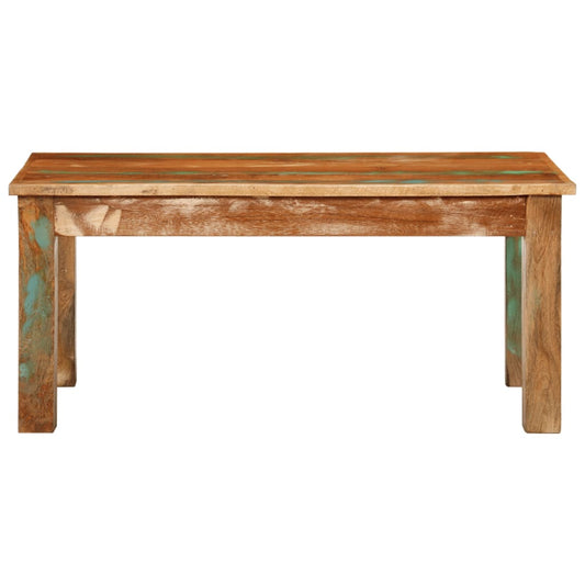 Tavolino da Salotto 100x55x45 cm in Legno Massello di Recupero | homemem39