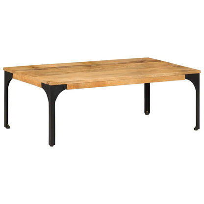 Tavolino da Salotto 100x55x35 cm in Legno Massello di Mango | homemem39