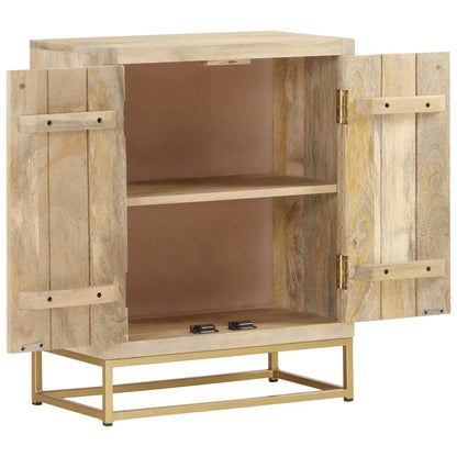 Sideboard with 2 doors 55x30x70 cm in solid mango wood