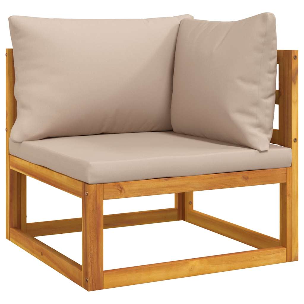 Set Divani da Giardino 2pz con Cuscini Legno Massello Acacia | homemem39