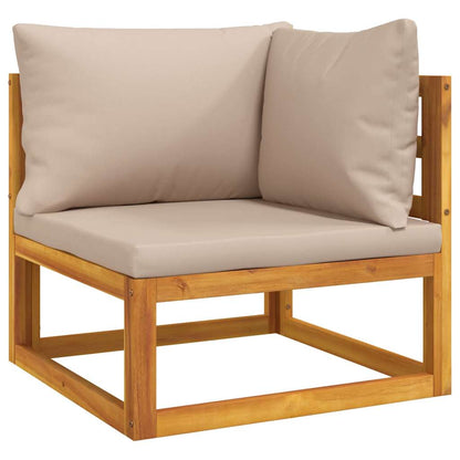 Set Divani da Giardino 2pz con Cuscini Legno Massello Acacia | homemem39