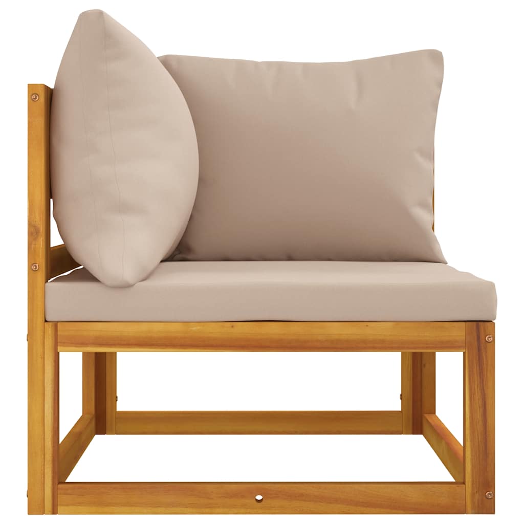Set Divani da Giardino 2pz con Cuscini Legno Massello Acacia | homemem39