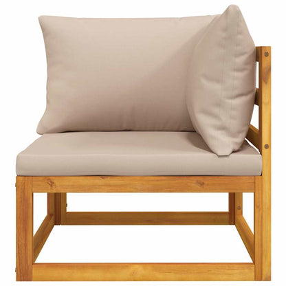 Set Divani da Giardino 2pz con Cuscini Legno Massello Acacia | homemem39